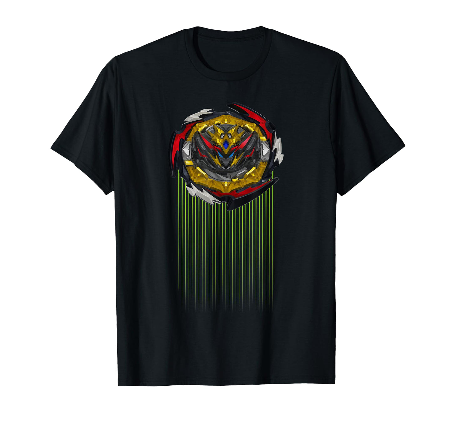Hasbro BEYBLADE BURST QUADDRIVE BELFYRE Women's Black Graphic T-Shirt
