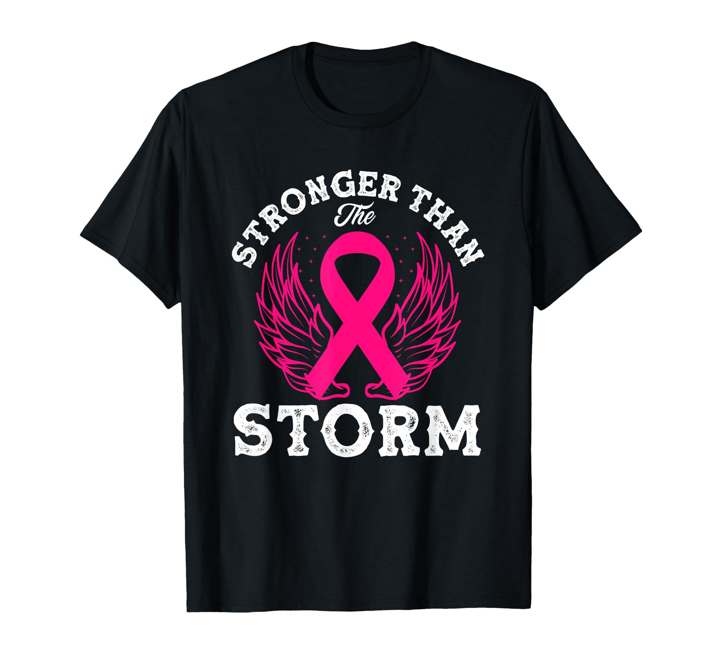 Stronger Than The Storm Breast Cancer Awareness T-Shirt