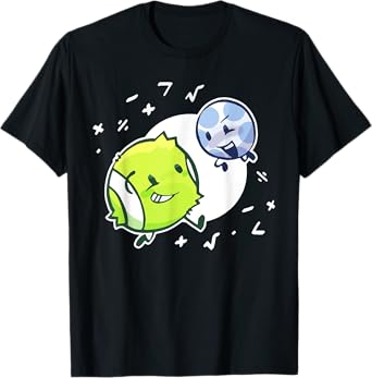 BFDI Tennis Ball and Golf Ball Duo Math T-Shirt