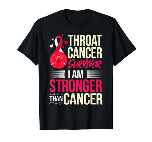 Head and Neck Throat Cancer Ribbon Survivor T-Shirt
