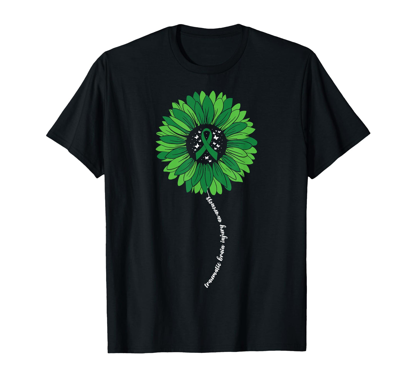 Traumatic Brain Injury TBI Awareness Sunflower For Women TBI T-Shirt