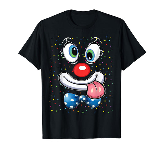 Carnival Clown Face Circus Costume Kids Men Women Carnivals T-Shirt