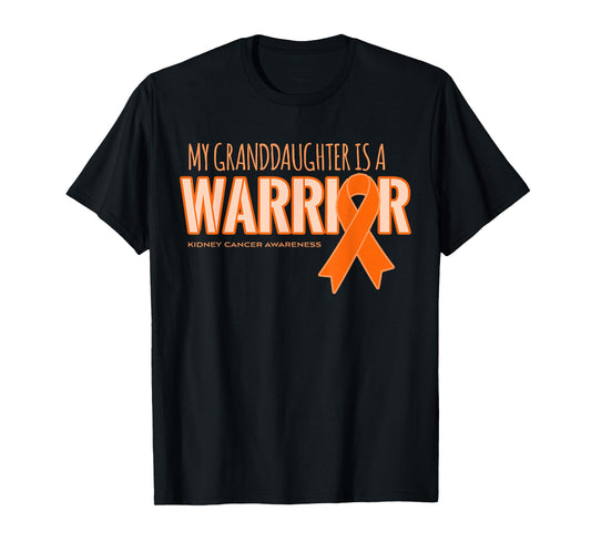 My Granddaughter is a Warrior - Kidney Cancer Awareness T-Shirt