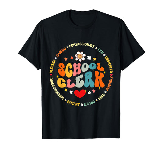 Attendance School Clerk Appreciation Week Back to School T-Shirt