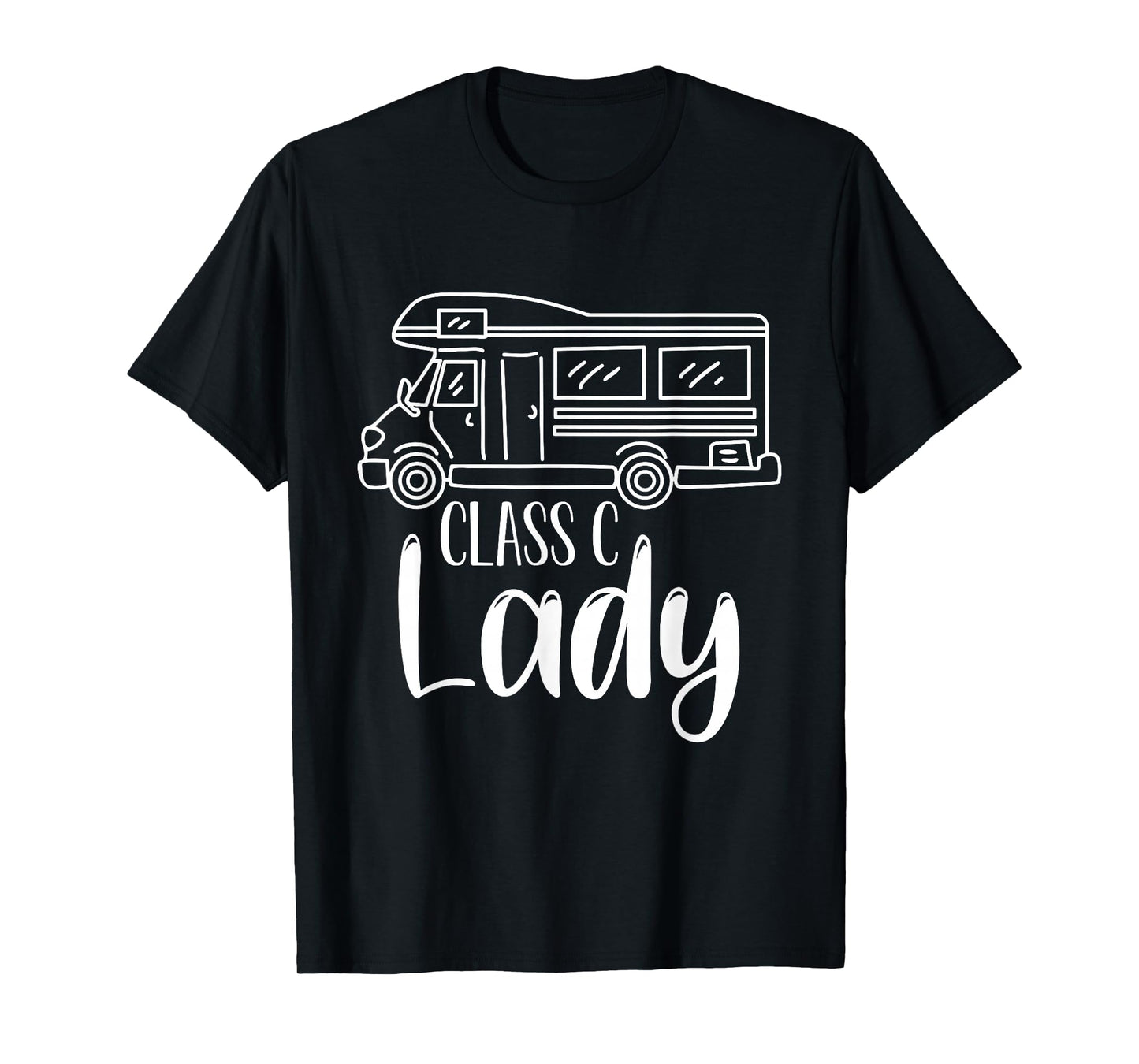 Women Class C Lady RV Recreational Vehicle Camping Road Trip T-Shirt