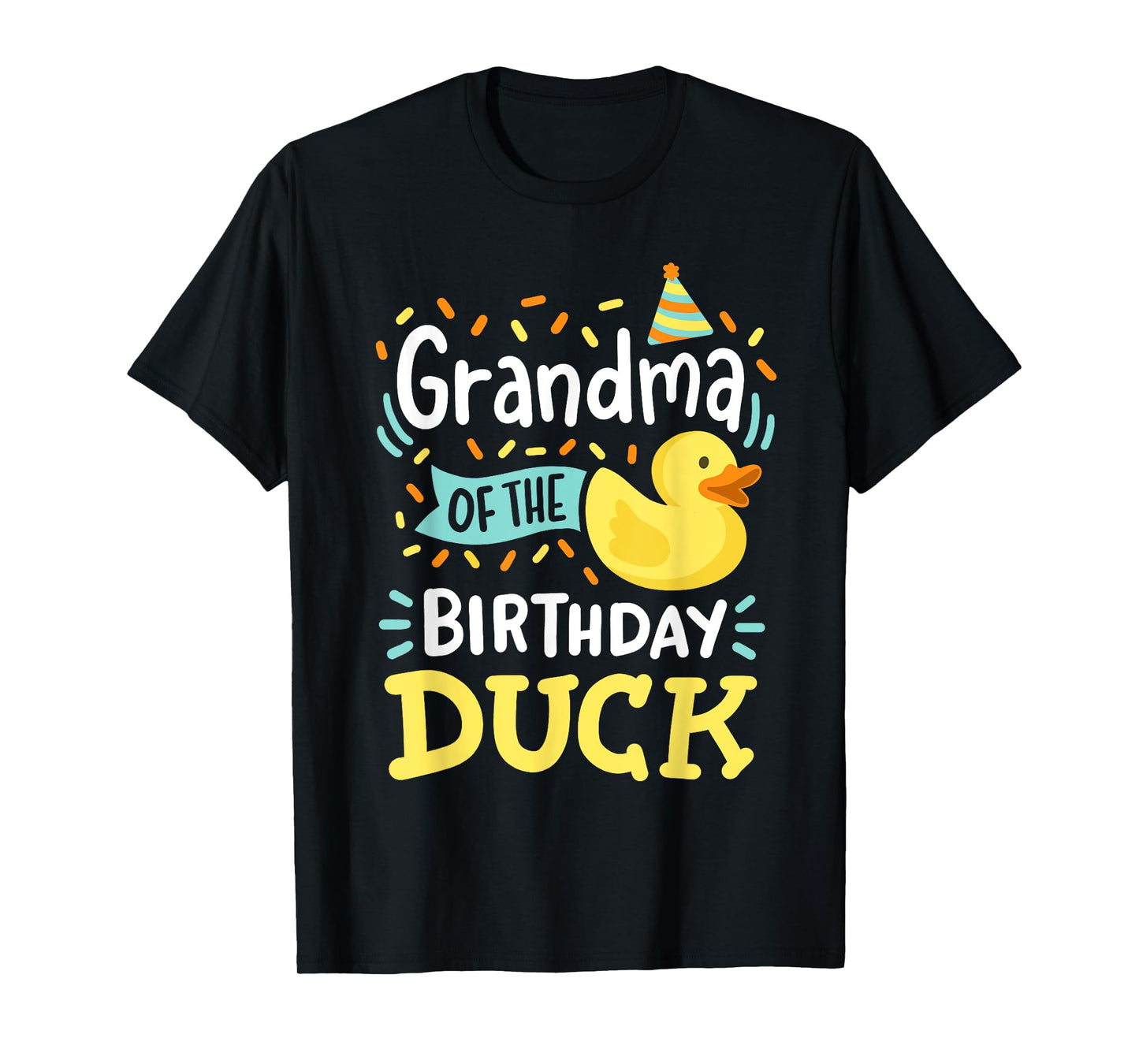 Grandma Of The Birthday Duck Boy Rubber Duck Bday Family T-Shirt