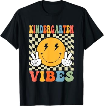 Kindergarten Vibes 1st First Day Back to School Boy Girl Kid T-Shirt