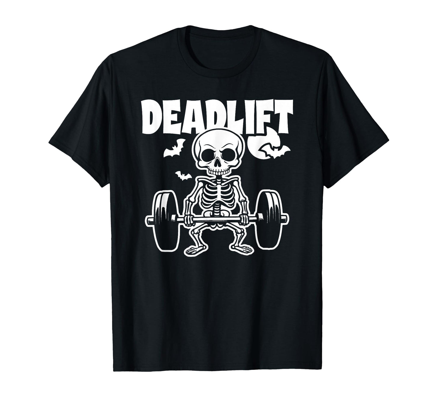 Deadlift Halloween Skeleton Deadlifter Deadlifting Barbell T-Shirt