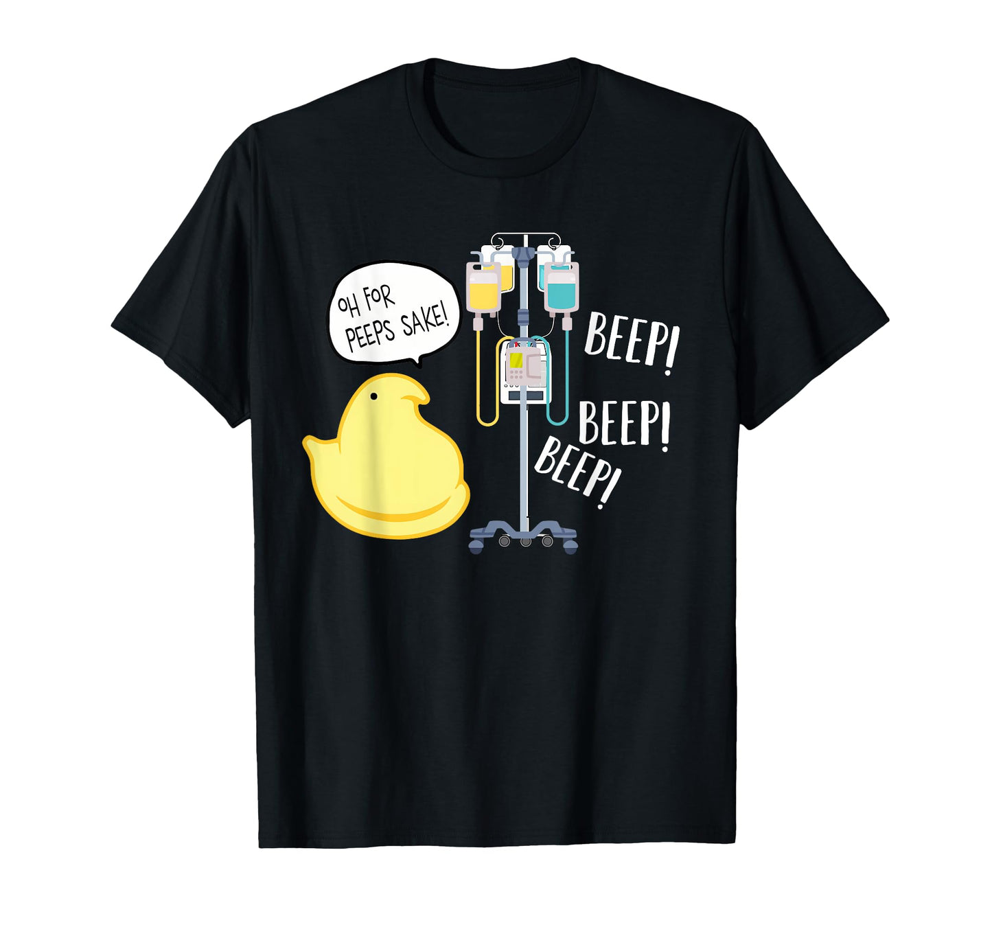 Funny Nurse Easter, IV Pump, Med Surg ICU Peds Picu T-Shirt