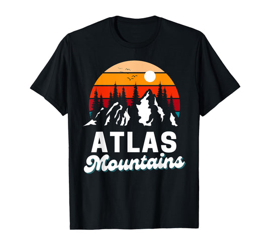 Atlas Mountains Outdoor Hiking Nature Retro Souvenir T-Shirt