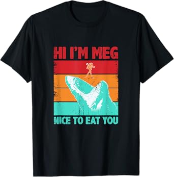 Nice To Eat You Shark Saying Shark Costume Funny Shark Lover T-Shirt