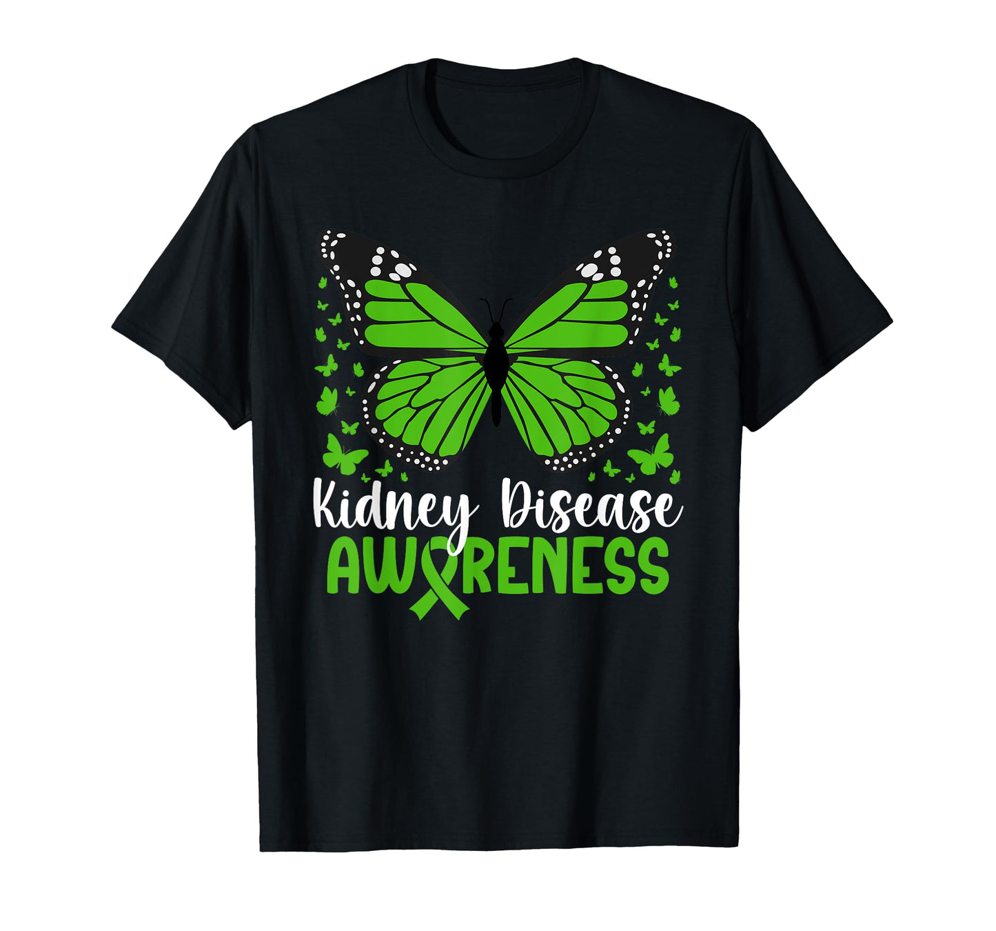 Kidney Disease Awareness Butterfly Kidney Disease Warrior T-Shirt