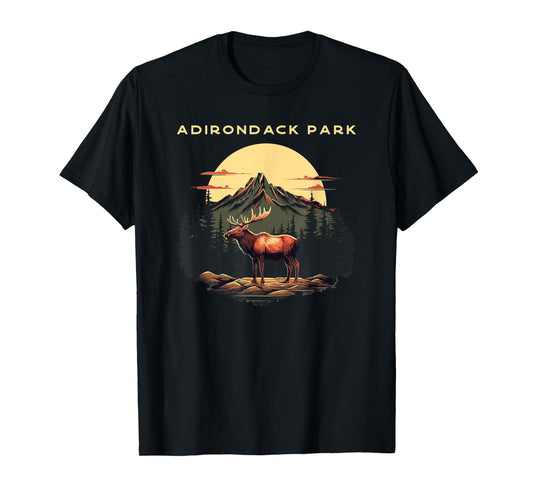 Adirondack Park Moose Vintage T-Shirt
