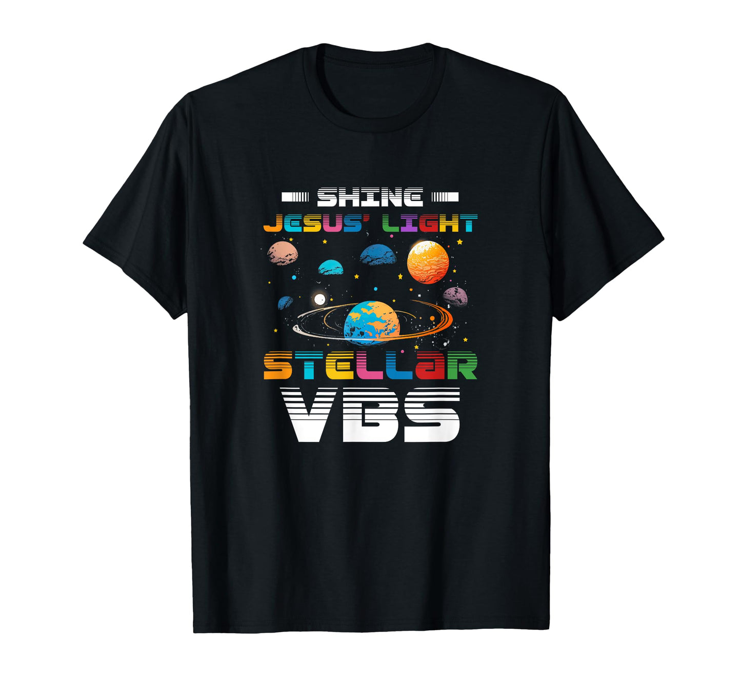 Stellar Bible School VBS Shine Jesus Light Christian T-Shirt