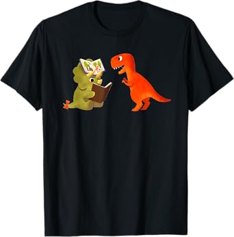 Cute Dinosaurs Book T-Shirt
