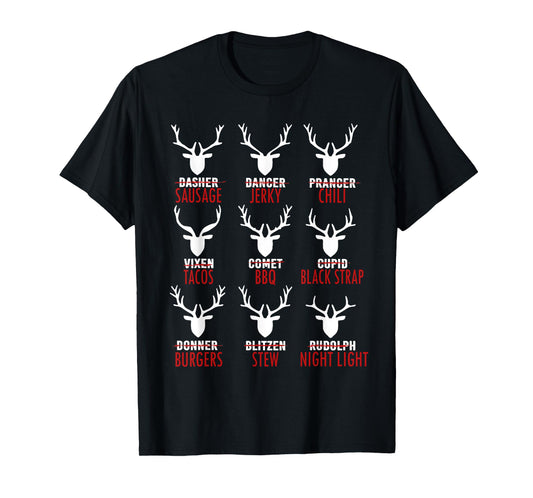 Deer Sausage Jerky Chili Tacos Bbq T-Shirt
