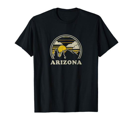 Arizona AZ T Shirt Vintage Hiking Mountains Tee T-Shirt
