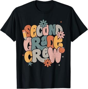 Back To School Second Grade Crew Tshirt 2nd Grade Teacher Men Women Kids T-Shirt