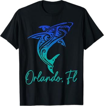 Orlando FL Shark Scuba Diving Surfer Surf Florida Surf T-Shirt