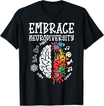 Embrace Neurodiversity Autism Awareness ASD Men Women Kids T-Shirt
