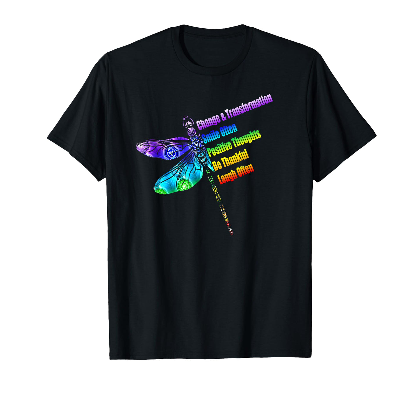 Womens Motivational Inspiration Gift Dragonfly T-Shirt
