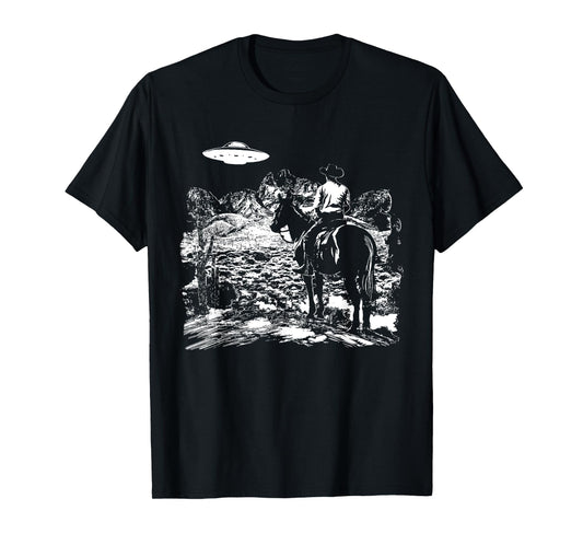UFO Howdy Alien Cowboy Halloween Costume Ufo Western T-Shirt