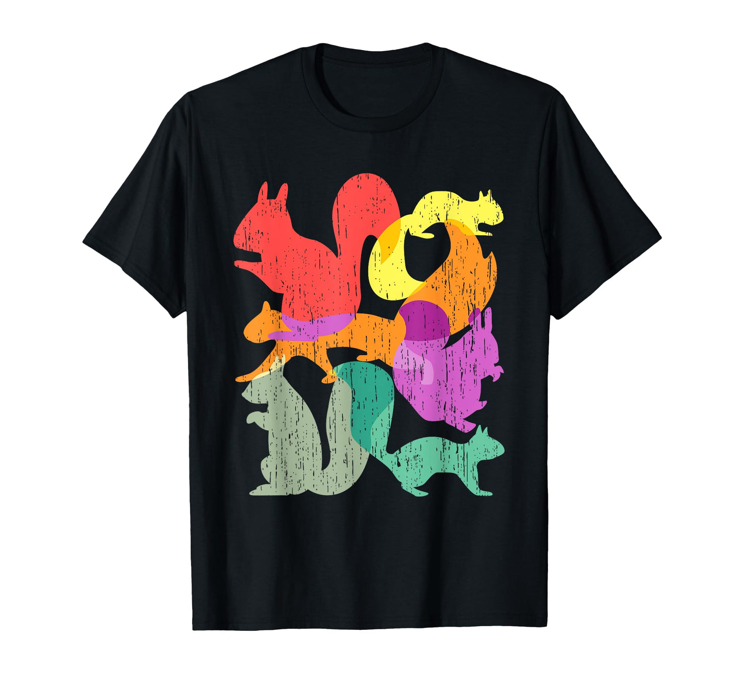 Vintage Squirrels Funny Forest Animal Rodent Lovers Outfit T-Shirt