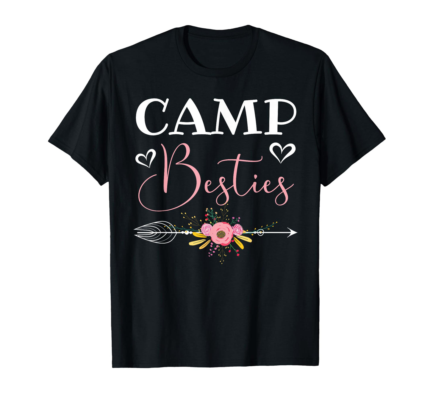 Camp Besties Love Pink Best Friend T-Shirt
