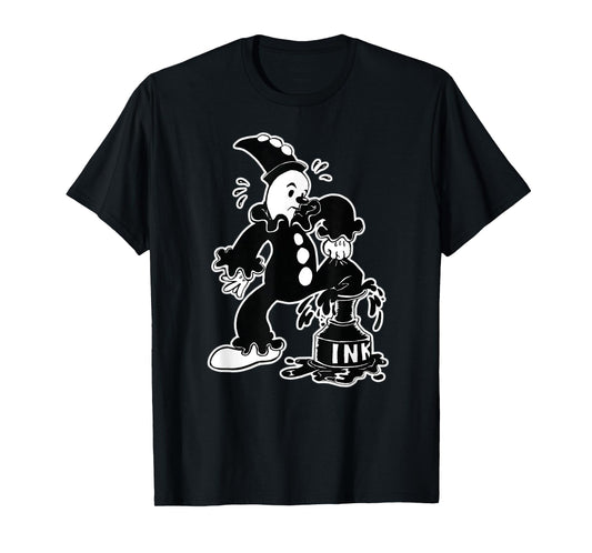 Koko the Clown Out of the Inkwell Gothic Vintage Cartoon T-Shirt