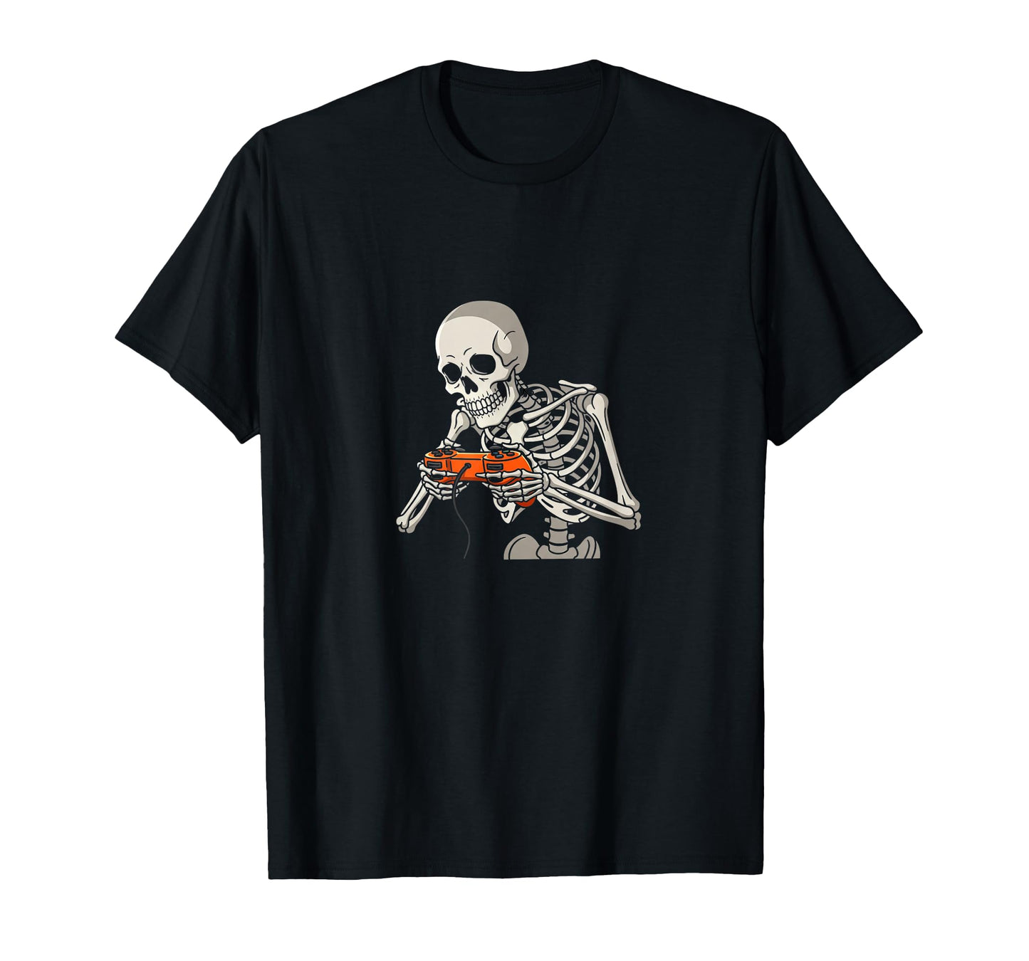 Skeleton Gamer Hallowen Video Games Boys Mens Womens Girls T-Shirt
