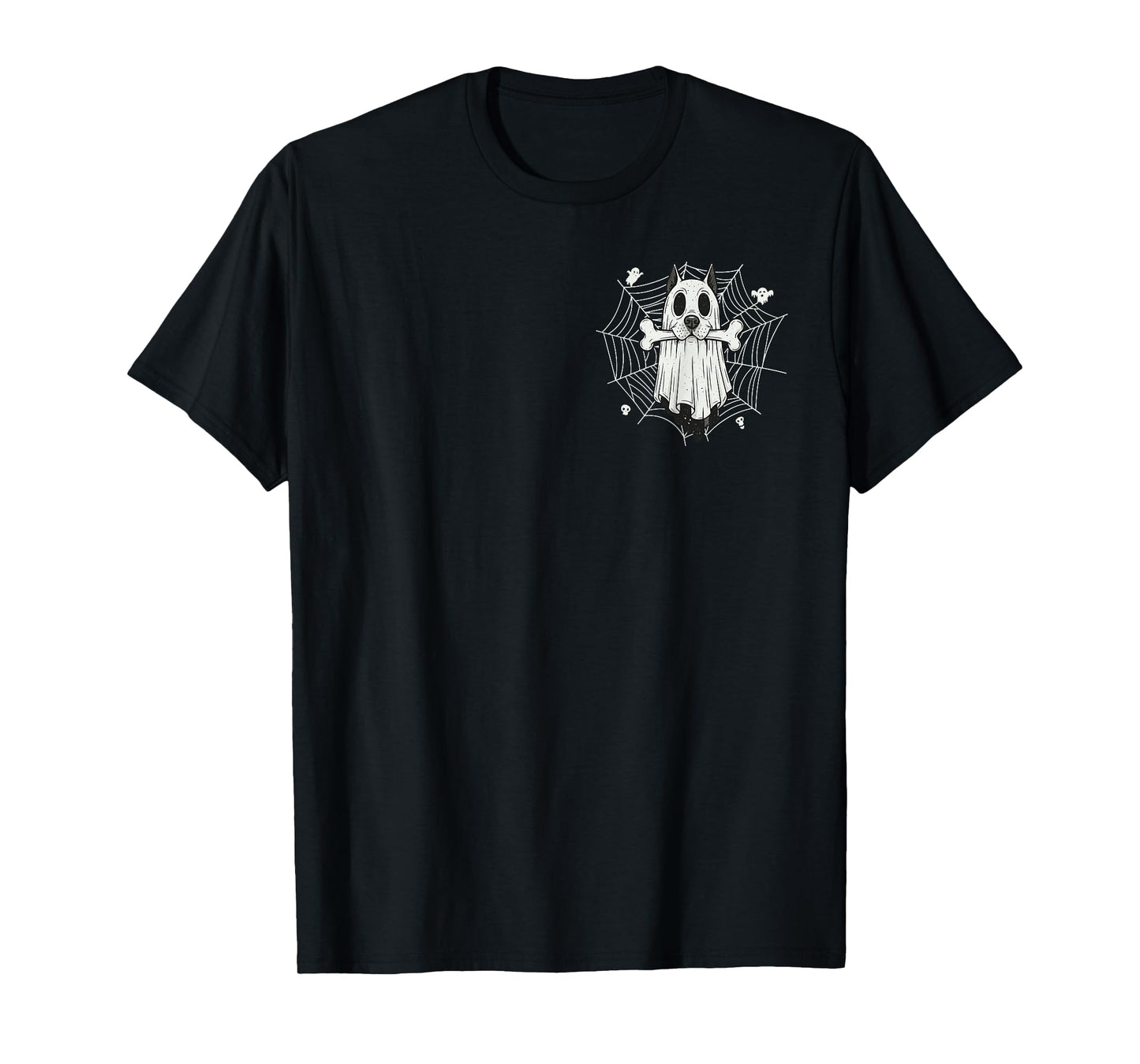 I Found This Humerus Ghost Dog Halloween Bone (2 Sided) T-Shirt
