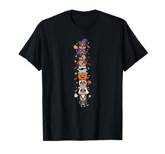 Australian Cattle Dog Witch Ghost Halloween Kids Mens Womens T-Shirt