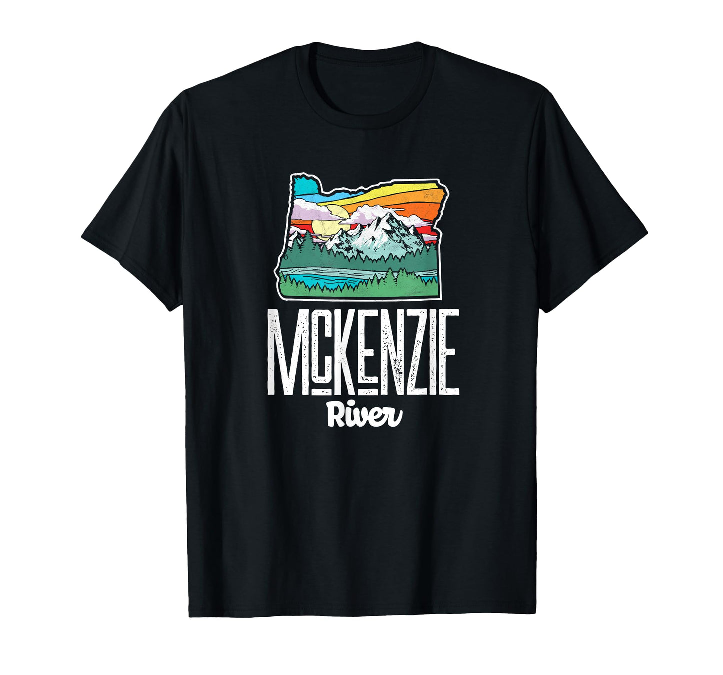 McKenzie River Vintage Oregon Nature & Outdoors Retro T-Shirt