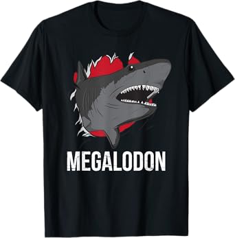 Megalodon Meg Funny Prehistoric Ocean Megatooth Shark Lover T-Shirt