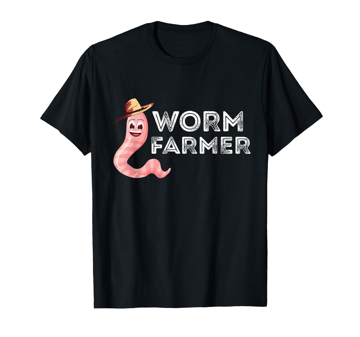 Worm Farmer Happy Worm Farmer Red Wiggler Worm Garden T-Shirt