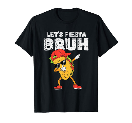 Dabbing Tacos Bruh Cinco De Mayo Fiesta Mexican Boy Teen Kid T-Shirt