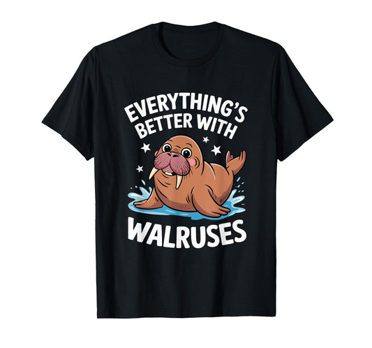 Cute Walrus Lover Adults or Kids Boys Girls Walruses T-Shirt