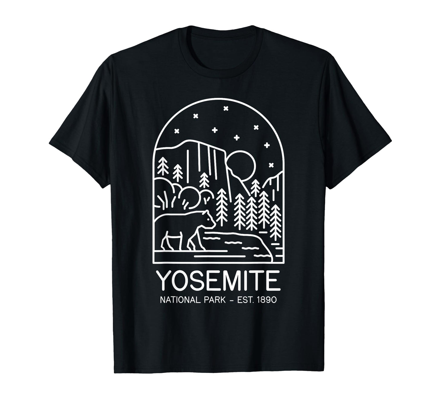 Yosemite National Park 1890 California Mariposa Sierra T-Shirt