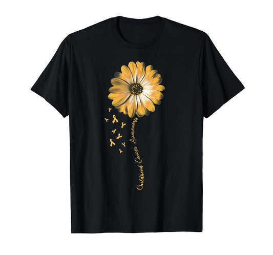 Daisy Flower Childhood Cancer Awareness Gifts T-Shirt