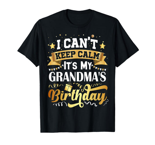 Grandma Birthday Tshirt Party Gift Idea Family Bday T-Shirt