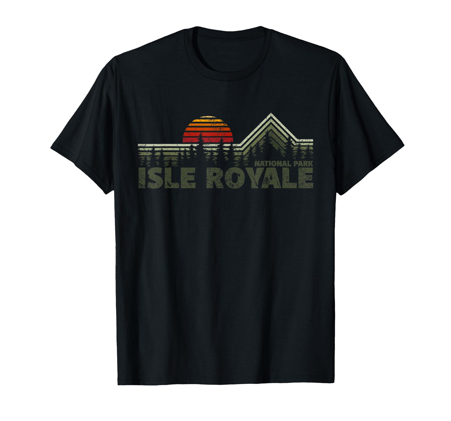 Isle Royale National Park Retro Nature T-Shirt