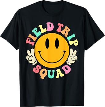 Field Trip Squad Funny For Teacher Kids Happy Field Day 2025 T-Shirt