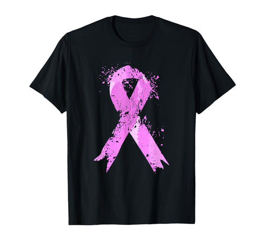Pink Ribbon Breast Cancer Awareness Breast Cancer Walk T-Shirt
