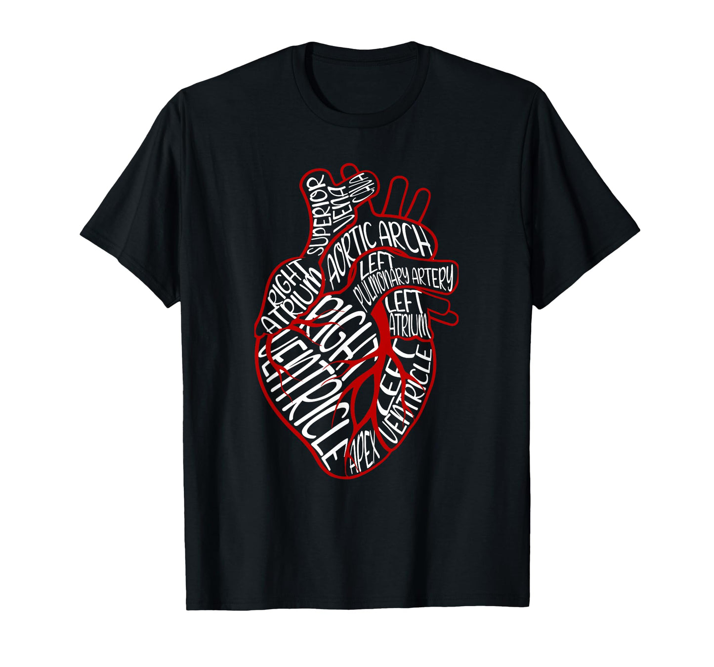 Anatomical Heart Medical Parts of Heart For Cardiologist T-Shirt