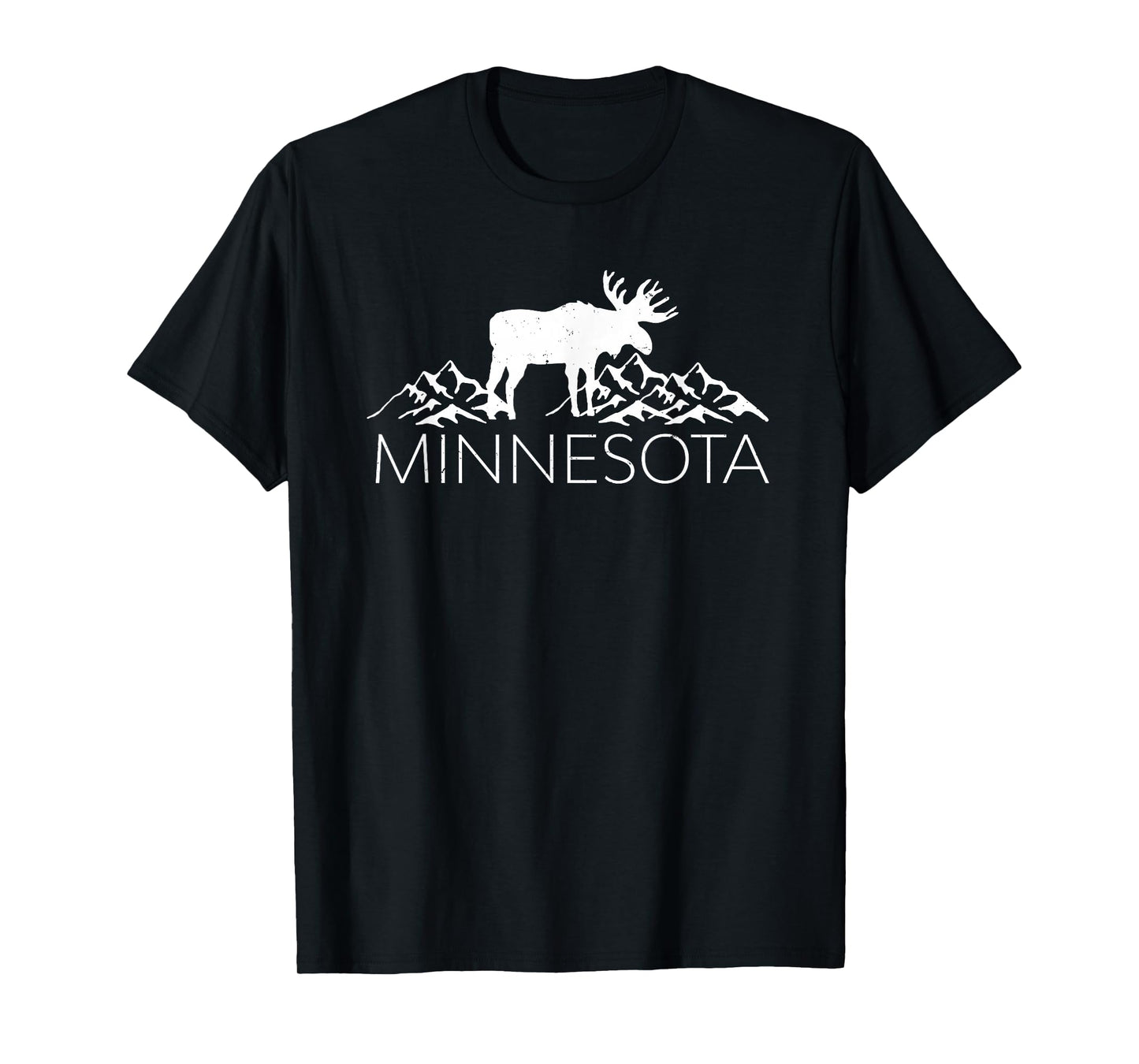 Minnesota Moose and Mountains - Souvenir Nature T-Shirt