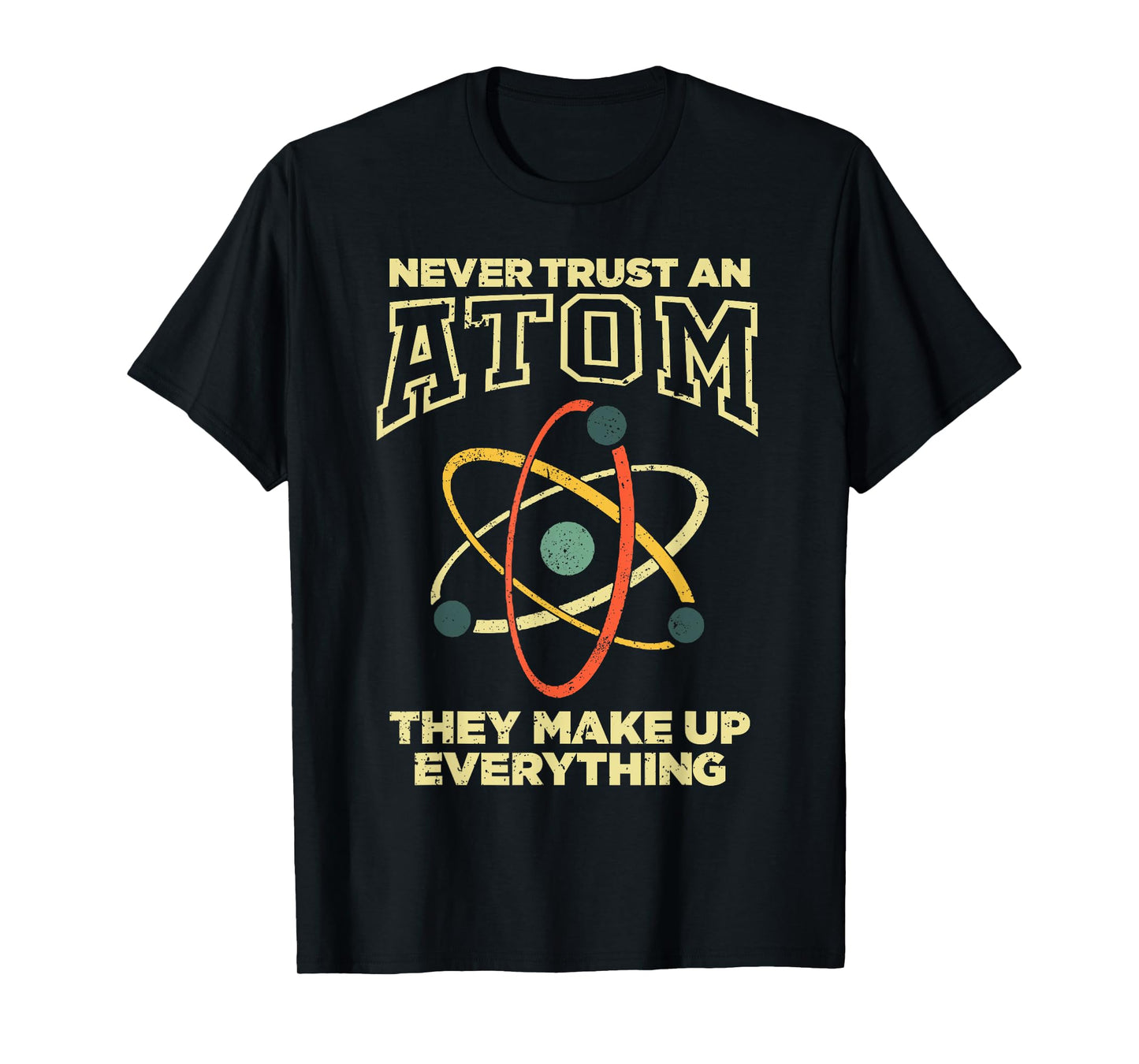 Funny Atom Art Men Women Stem Molecule Chemistry Teacher T-Shirt