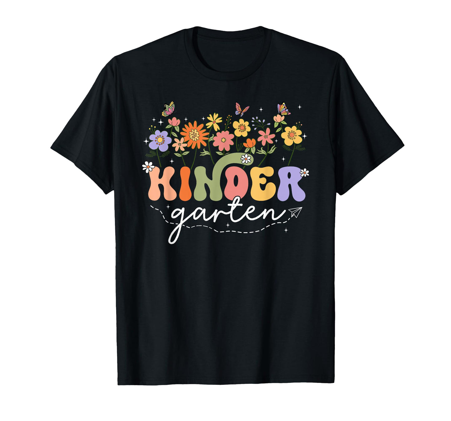 Kindergarten Teacher Wildflower Back To School Floral T-Shirt