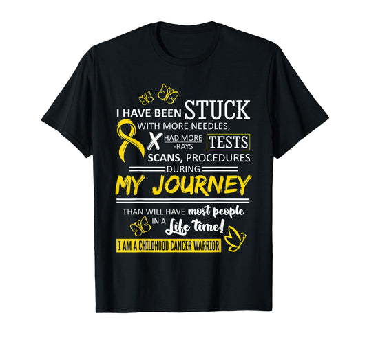 My Journey I Am A Childhood Cancer Warrior T-Shirt T-Shirt