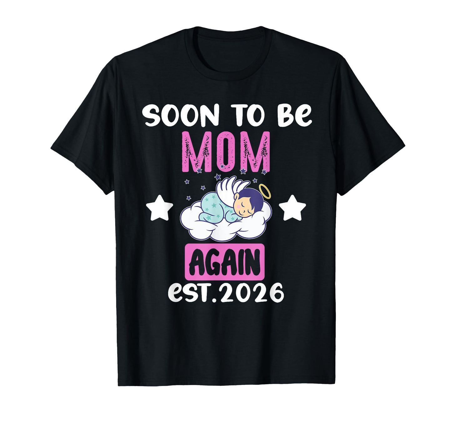 Soon To Be MOM Again 2026 Baby Boy Gender Reveal Match T-Shirt