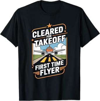 My First Plane Ride First Time Flying Adventure Airplane Kid T-Shirt